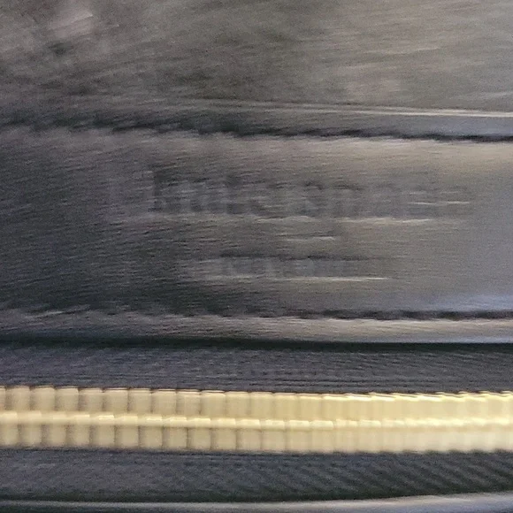 Kate Spade Dark Black Ostrich Embossed Bowler Style Bag - Picture 8 of 9